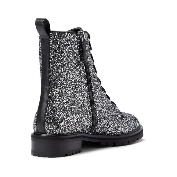 Kate Spade Women's Jemma Black Silver Glitter Fashion Boots Size 9 NIB MSRP 289 - Picture 4 of 12